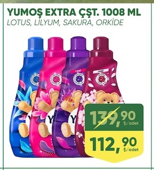 Yumoş Extra Çst. 1008 Ml Lotus, Lilyum, Sakura, Orkide