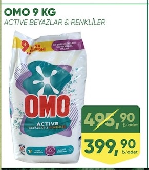 Omo 9 Kg Active Beyazlar & Renkliler Deterjan
