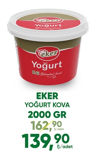 Eker Yoğurt Kova 2000 Gr