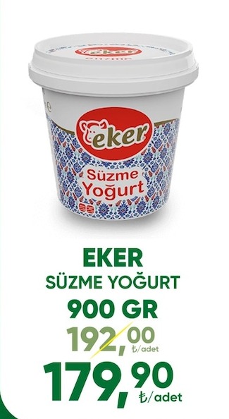 Eker Süzme Yoğurt 900 Gr
