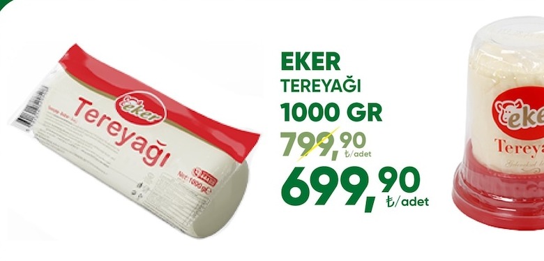 Eker Tereyağı 1000 Gr