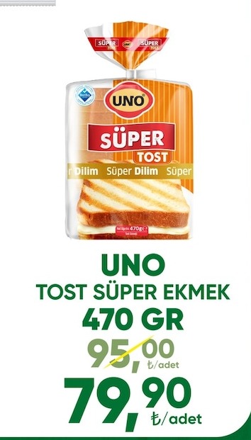 Uno Tost Süper Ekmek 470 Gr