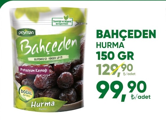 Peyman Bahçeden Hurma 150G