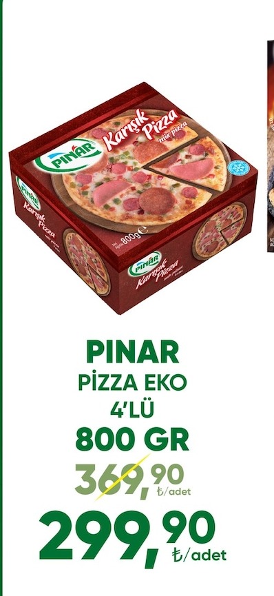 Pınar Pizza Eko 4'Lü 800 Gr