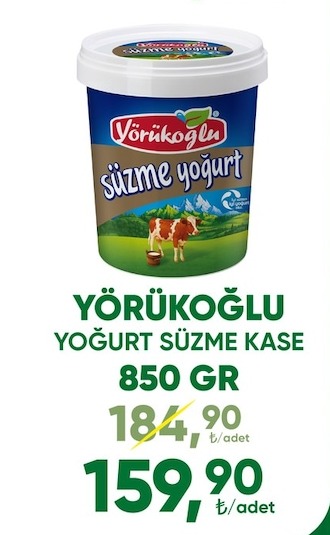 Yörükoğlu Süzme Yoğurt 850 Gr