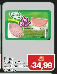 Pınar Salam 75 Gr. Aç Bitir Hindi Salam