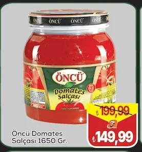 Öncü Domates Salçası 1650 Gr.