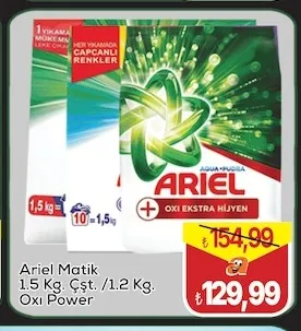 Ariel Matik 1.5 Kg. Çşt. /1.2 Kg. Oxi Power