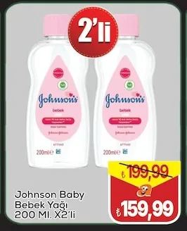 Johnson Baby Bebek Yağı 200 Ml. X2'Li