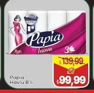 Papia Havlu 8'Li