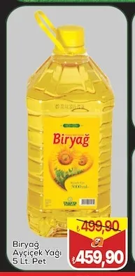 Biryağ Ayçiçek Yağı 5 Lt. Pet