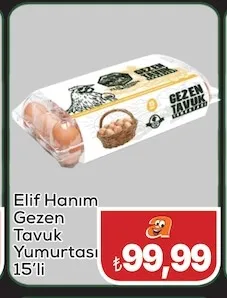 Elif Hanım Gezen Tavuk Yumurtası 15'Li