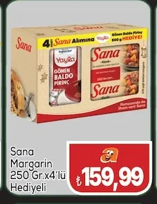 Sana Margarin 250 Gr.X4'Lü Hediyeli
