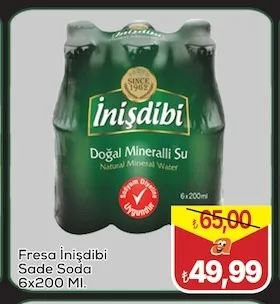 Fresra İnişdibi Sade Soda 6X200 Ml.