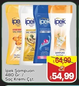 İpek Şampuan 480 Gr. / Saç Kremi Çşt.
