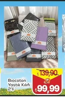 Biocoton Yastık Kılıfı 2'Li