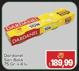 Dardanel Sarı Balık 75 Gr. X 4'Lü