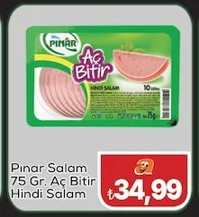Pınar Salam 75 Gr. Aç Bitir Hindi Salam