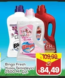 Bingo Fresh Yüzey Temizleyici 2500 Ml. Çşt.