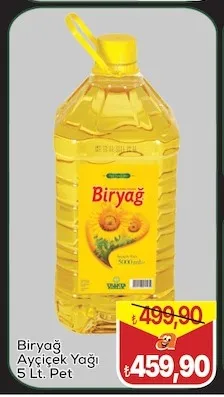 Biryağ Ayçiçek Yağı 5 Lt. Pet