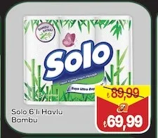 Solo 6'Lı Havlu Bambu