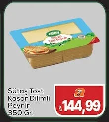 Sütaş Tost Kaşar Dilimli Peynir 350 Gr.