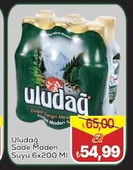 Uludağ Sade Maden Suyu 6X200 Ml.