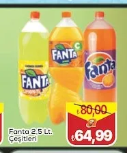 Fanta 2.5 Lt. Çeşitleri