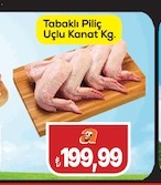 Tabaklı Piliç Üçlü Kanat Kg.