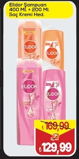 Elidor Şampuan 400 Ml + 200 Ml Saç Kremi Hed