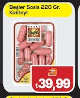 Beşler Sosis 220 Gr. Kokteyl