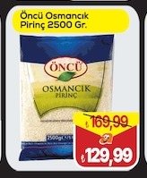 Öncü Osmancık Pirinç 2500 Gr.