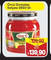 Öncü Domates Salçası 1650 Gr
