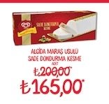 Algida Maraş Usulü Sade Dondurma Kesme