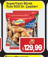 Superfresh Börek Rulo 500 Gr. Çeşitleri