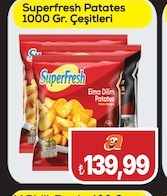 Superfresh Patates 1000 Gr. Çeşitleri