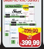 Sleepy Ultra Paket Bebek Bezi