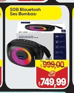 S08 Blouetooh Ses Bombası