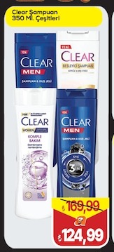 Clear Şampuan 350 Ml. Çeşitleri