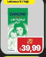 Danone Laktozsuz Süt % 1 Yağlı