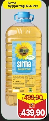Sırma Ayçiçek Yağı 5 Lt. Pet