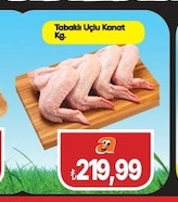 Tabaklı Üçlü Kanat Kg