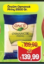 Öncüm Osmancık Pirinç 2500 Gr.