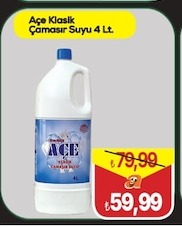 Ace Klasik Çamaşır Suyu 4 Lt
