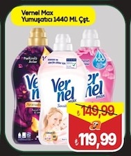 Vernel Max Yumuşatıcı 1440 Ml Çst