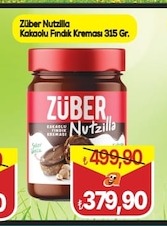 Züber Nutzilla Kakaolu Fındık Kreması 315 Gr