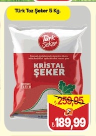 Türk Toz Şeker 5 Kg