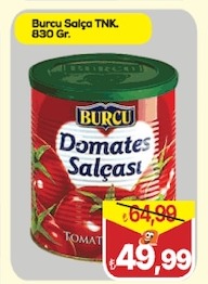 Burcu Domates Salçası 830 Gr