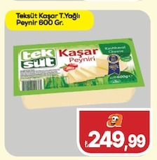 Teksüt Kaşar T.Yağlı Peynir 600 Gr.