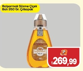 Balparmak Süzme Çiçek Balı 350 Gr. Çıtçıtkap
